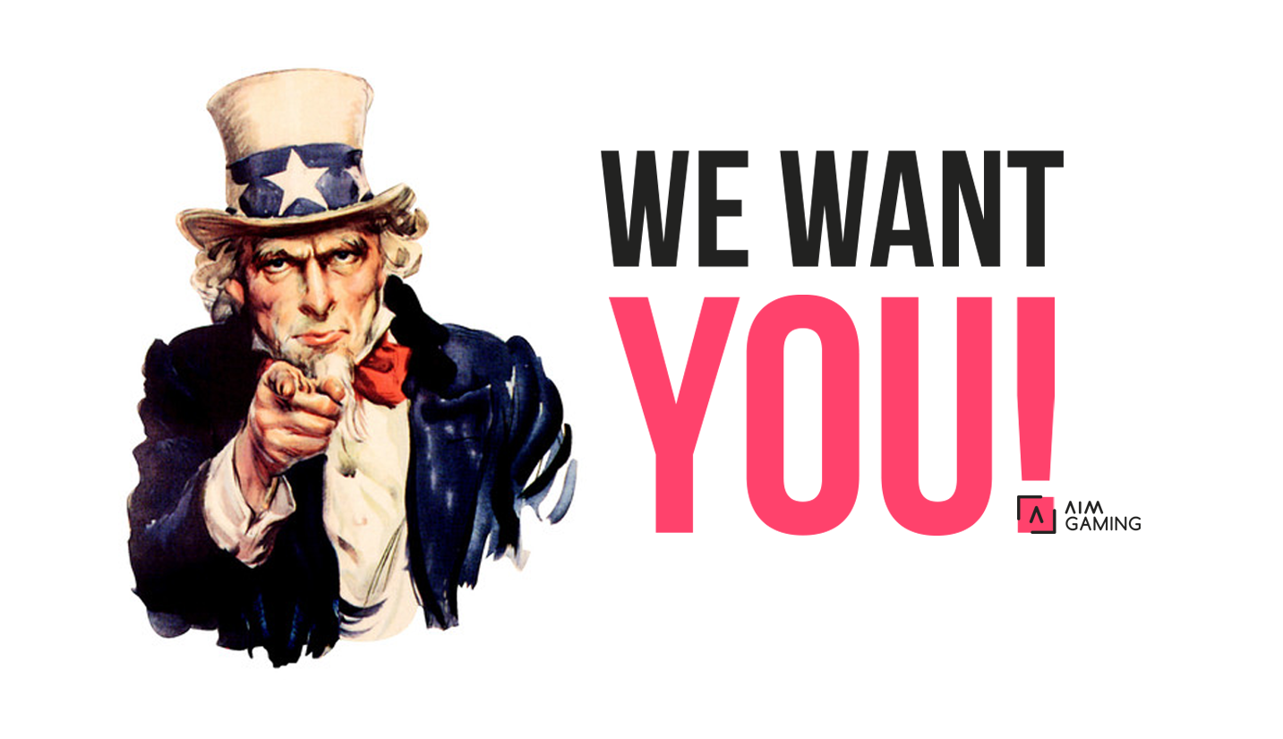 WE WANT YOU!